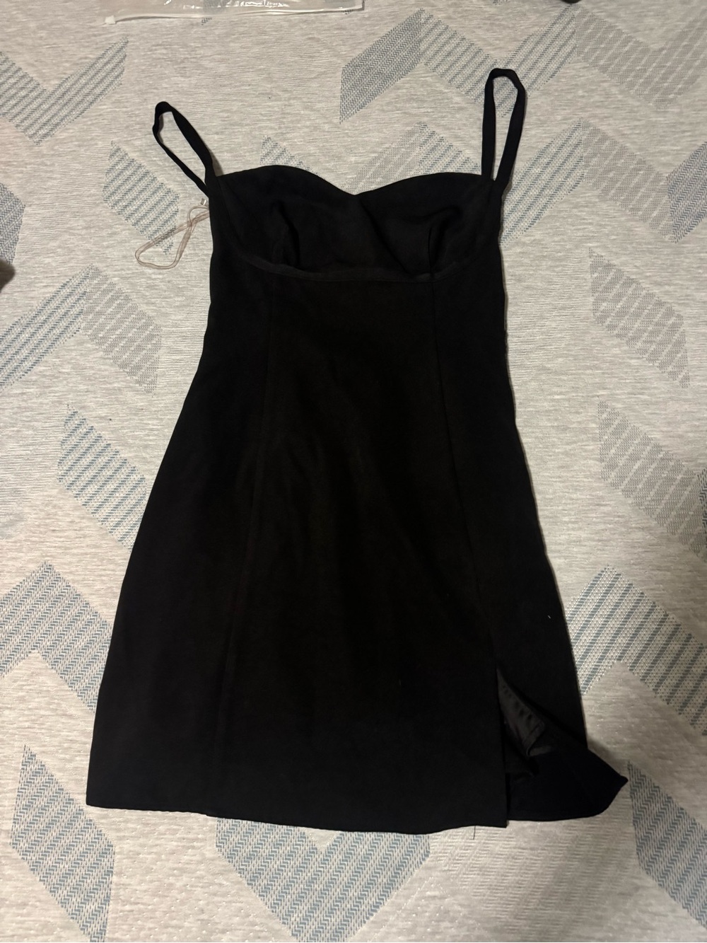 Princess Polly Black Spaghetti-Strap Mini Dress